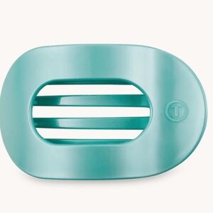 Teleties Turquoise Large Flat Round Hair Clip